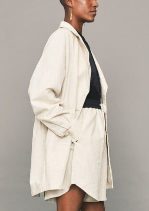 SUMMER DRESS/JACKET - LINEN natural white - BERENIK