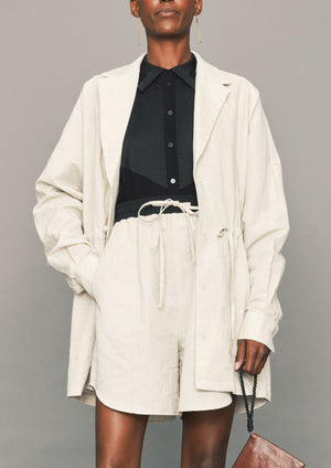 SUMMER DRESS/JACKET - LINEN natural white - BERENIK