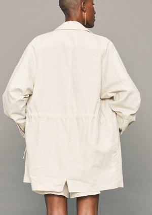 SUMMER DRESS/JACKET - LINEN natural white - BERENIK