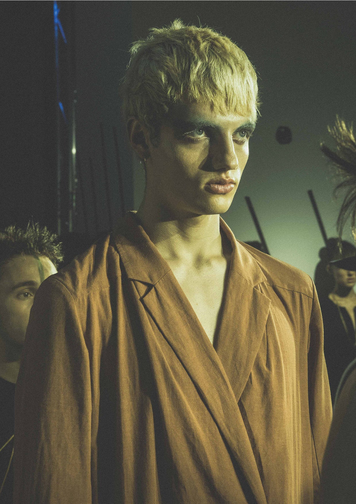 JUMPSUIT REVERS  LONG - Tencel/Linen - brick - BERENIK