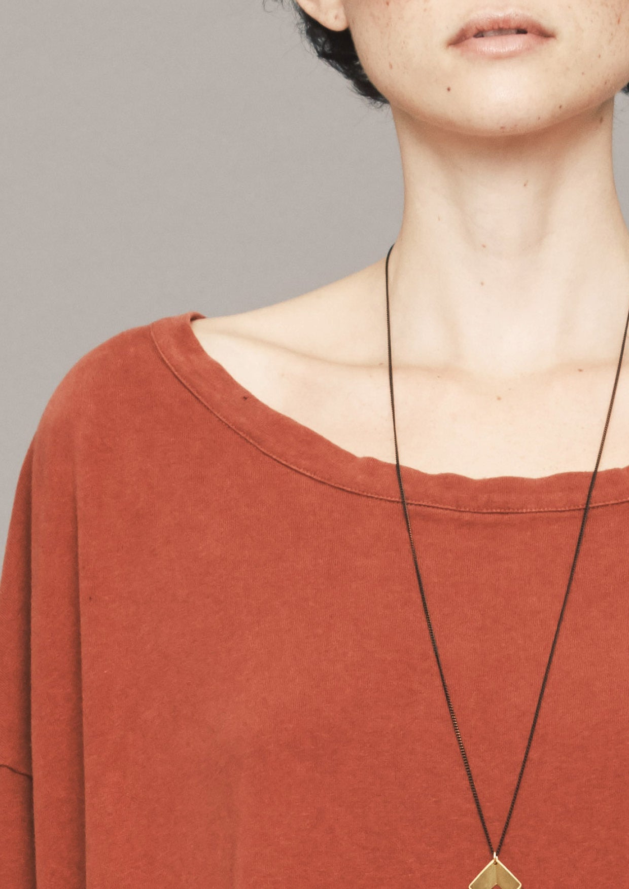 JUMPSUIT SHORT - CUTE COTTON rust - BERENIK