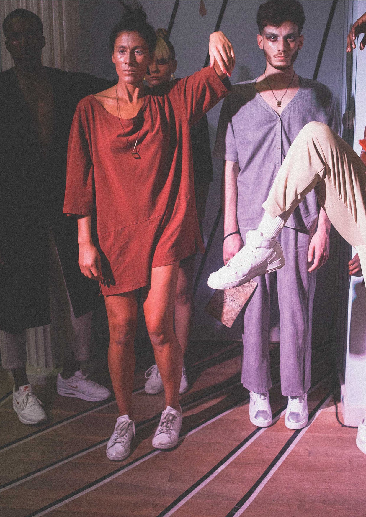 JUMPSUIT SHORT - CUTE COTTON rust - BERENIK