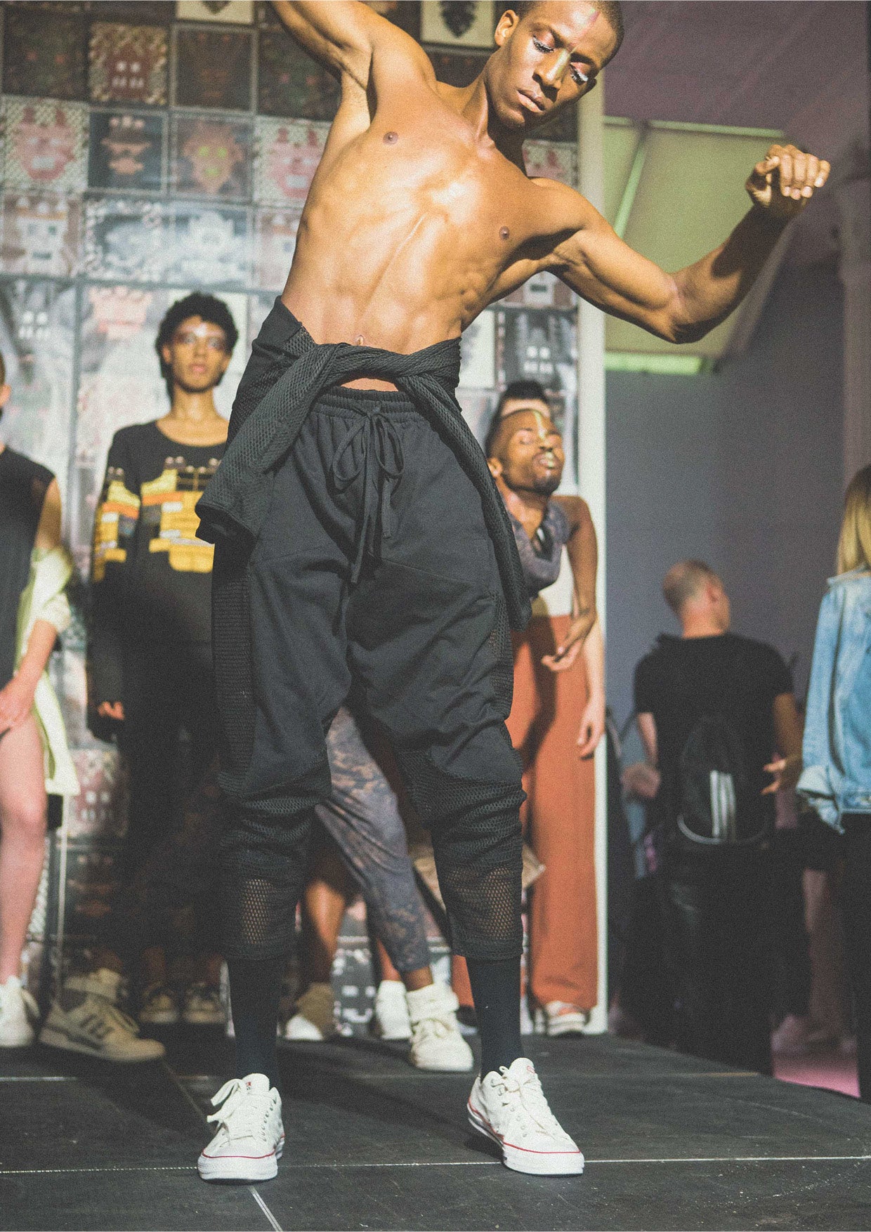 ADVANCED SWEATPANTS - AIRY MESH black - BERENIK