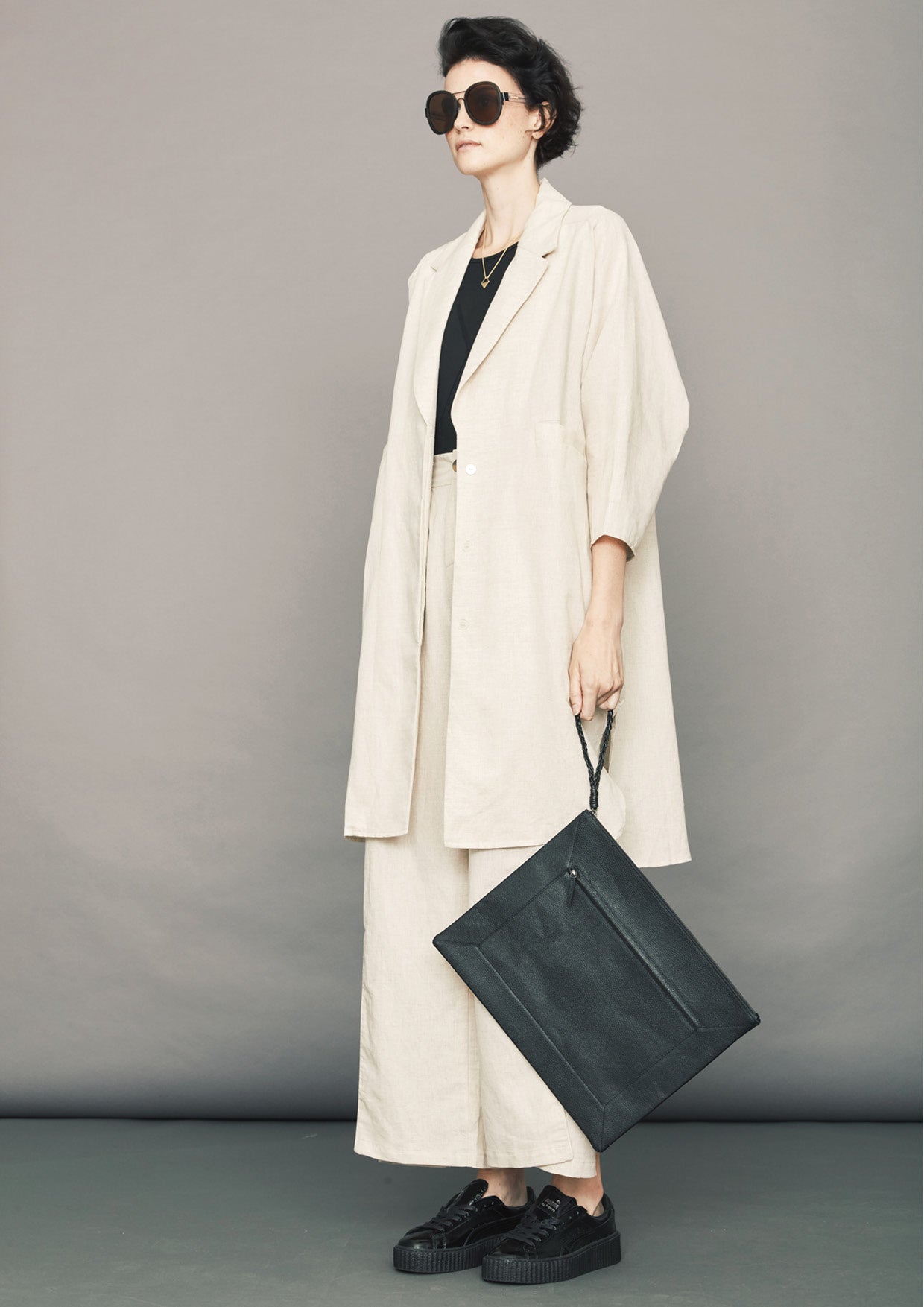 SUMMER COAT - LINEN natural white - BERENIK