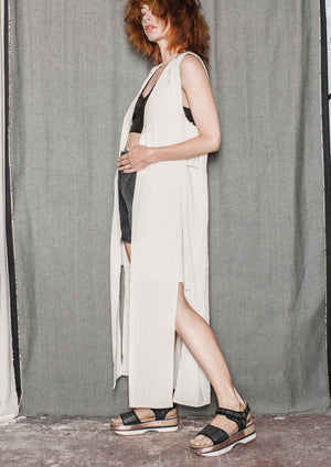 DRESS LONG SLEEVELESS - creme - BERENIK