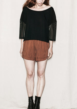 SHIRT - AIRY MESH black - BERENIK