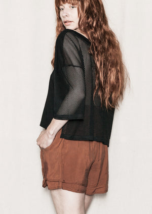 SHIRT - AIRY MESH black - BERENIK