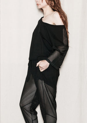 SHIRT - AIRY MESH black - BERENIK
