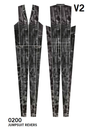 JUMPSUIT REVERS - DENIM washed black - BERENIK
