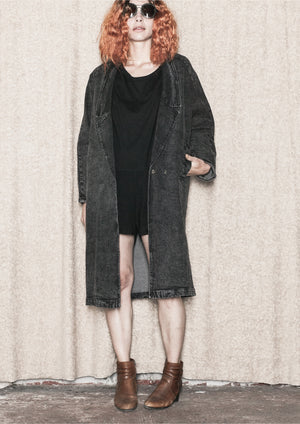 JUMPSUIT SHORT - COTTON JERSEY black - BERENIK