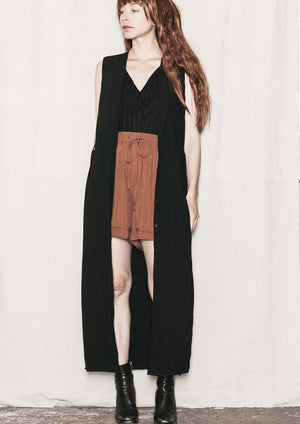 DRESS/VEST LONG SLEEVELESS - black - BERENIK