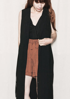 DRESS/VEST LONG SLEEVELESS - black - BERENIK