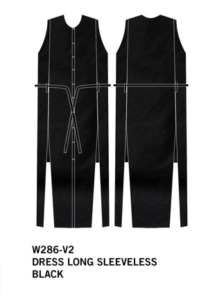 DRESS/VEST LONG SLEEVELESS - black - BERENIK