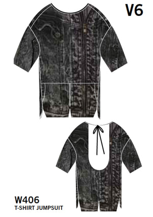 JUMPSUIT SHORT - COTTON JERSEY black - BERENIK