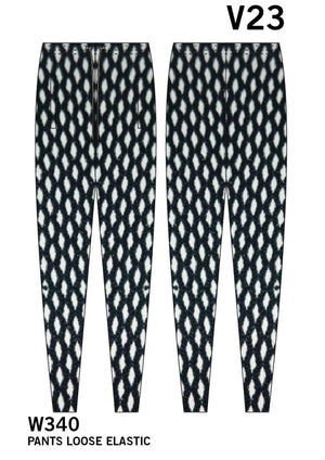 PANTS LOOSE ELASTIC WAIST - MESH black - BERENIK