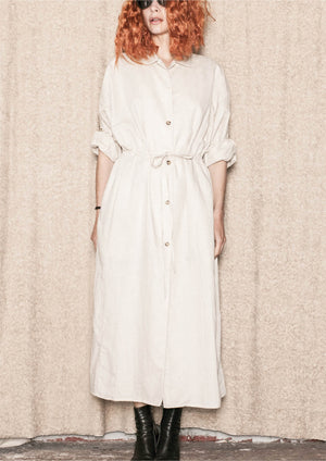 DRESS LONG SUMMER - LINEN natural white - BERENIK