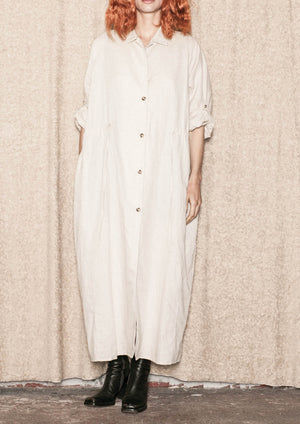 DRESS LONG SUMMER - LINEN natural white - BERENIK