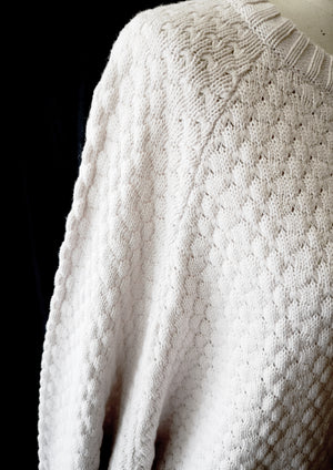 SWEATER OVERSIZE - KNIT PEARL ivory - BERENIK