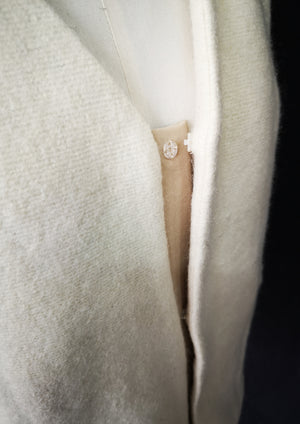 CARDIGAN - WOOL BLEND ivory - BERENIK