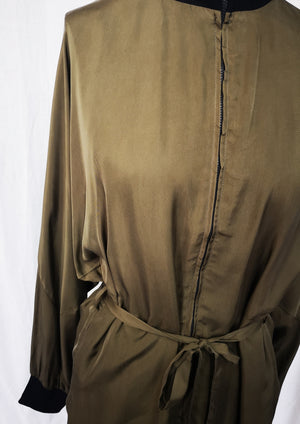 JACKET/DRESS - SILKY CUPRO khaki - BERENIK
