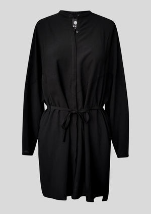 BLOUSE/DRESS/CARDIGAN - black plain - BERENIK