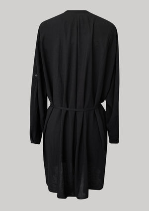 BLOUSE/DRESS/CARDIGAN - black plain - BERENIK