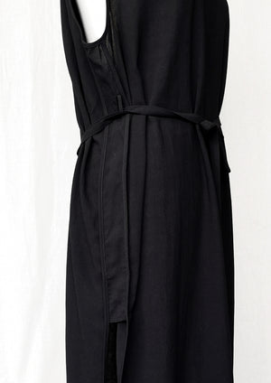 DRESS SLEEVELESS - black plain - BERENIK