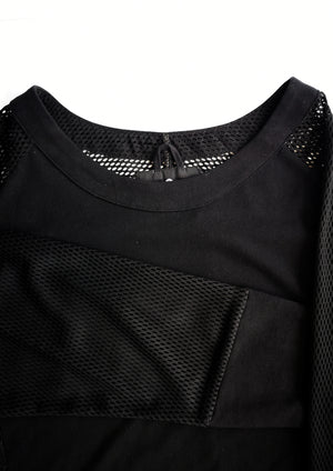 SUMMER SWEATER - AIRY MESH black - BERENIK