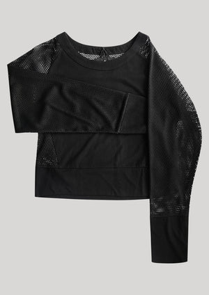 SUMMER SWEATER - AIRY MESH black - BERENIK