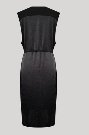 DRESS SLEEVELESS - black shiny - BERENIK