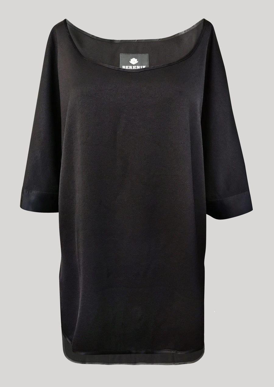 TOP OVERSIZE - HEAVY DRAPING black - BERENIK