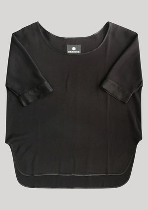 TOP OVERSIZE - HEAVY DRAPING black - BERENIK