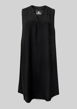 SHIRT/DRESS SLEEVELESS - black plain - BERENIK