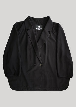 BLAZER/BLOUSE - black plain - BERENIK