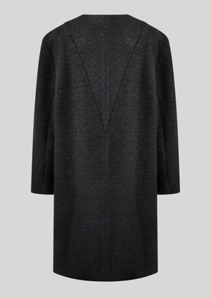 SWEATER/DRESS SIDE ZIP - WOOL BLEND black - BERENIK