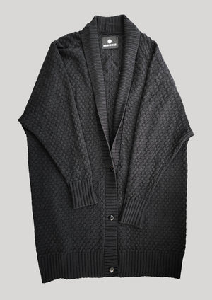 COZY CARDIGAN - KNIT PEARL black - BERENIK