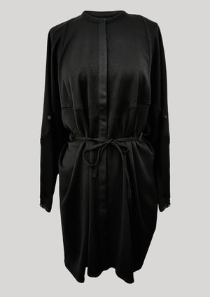 BLOUSE/DRESS - HEAVY DRAPING black - BERENIK