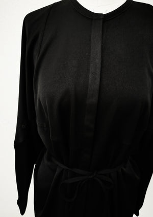 BLOUSE/DRESS - HEAVY DRAPING black - BERENIK