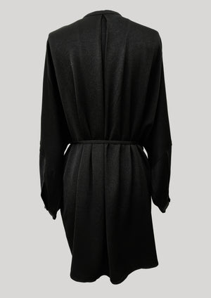 BLOUSE/DRESS - HEAVY DRAPING black - BERENIK