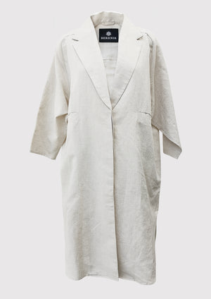 SUMMER COAT - LINEN natural white - BERENIK