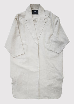SUMMER COAT - LINEN natural white - BERENIK