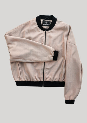 BOMBER JACKET - TWILL BIAS nude - BERENIK