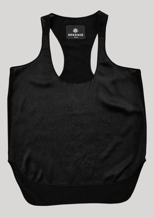 TANK TOP BLACK SHINY - BERENIK