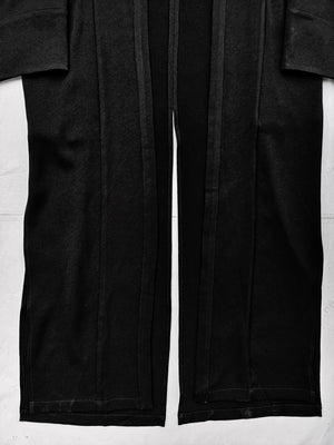 CARDIGAN LONG - HEAVY DRAPING black - BERENIK