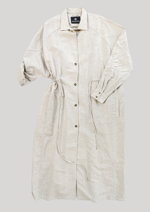 DRESS LONG SUMMER - LINEN natural white - BERENIK