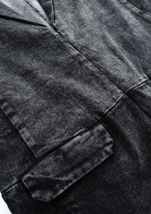 JUMPSUIT REVERS - DENIM washed black - BERENIK