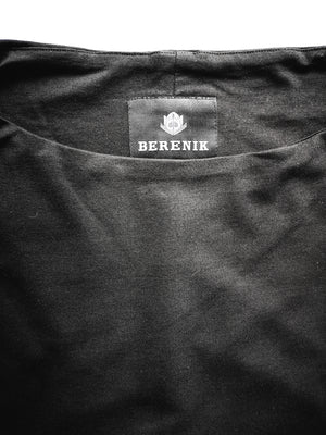 SWEATER POCKETS - COTTON JERSEY black - BERENIK