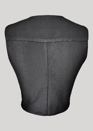 SHIRT SLEEVELESS - TECH LACES STRETCH black - BERENIK