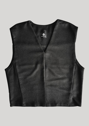 SHIRT SLEEVELESS - TECH LACES STRETCH black - BERENIK