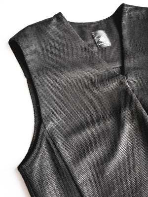 SHIRT SLEEVELESS - TECH LACES STRETCH black - BERENIK